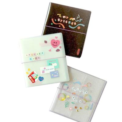 China Reusable PVC Sticker Album Pages PVC Scrapbook Book For Kids Binding Sticker Album for sale