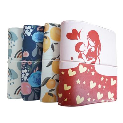 China OEM Printed New Arrive Colored Diary Printer Drawstring Recyclable Elastic Band PU Leather Notebook Cover for sale