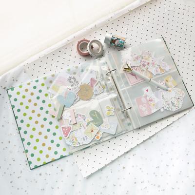 China Wedding Eco-friendly Hand Made Removable Insert A5 Clear PVC Protect Waterproof Handmade Scrapbook Diy Sticker Album Photo Album for sale