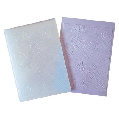 China Food Grade 3D Materials Emboss Folder Design DIY Paper Cutting Dies Scrapbooking Plastic Embossing Folder for sale