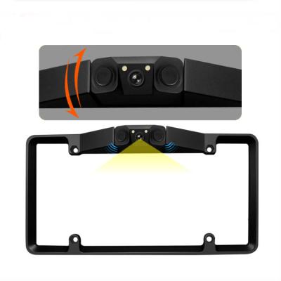 China Stable Universal Car Rear View Camera With Parking Sensor On License Plate Frame for sale