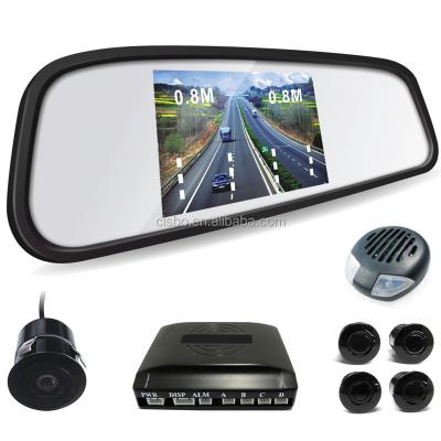 China Bi Sound Car Rear View System TFT LCD Display Video Parking Sensor With Infrared Camera for sale