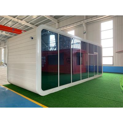 China Modern New Style Container House Apple Cabins With Balcony Custom Design For You Prefab House For Restaurant Living Office for sale