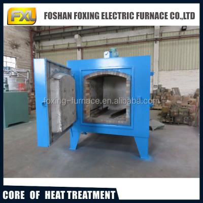 China Tempeing box-shaped metal hardening and tempering oven for sale