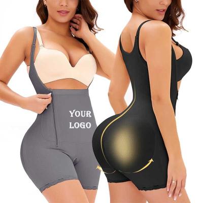 China Breathable Plus Size Bust Open Bodysuit Slimmer Shaper Shapewear Women Waist Trainer Slimmer for sale