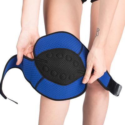 China Adjustable Elasticity Self Heating Knee Support Brace Blet Wholesale Breathable Magnetic Knee Sleeve for sale