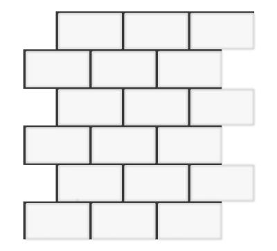 China Simple 3d and Easy Stripping Sticker Skin and Tile 12*12 Inches Light Warm Gray Self Adhesive Subway Tile Sticker for sale