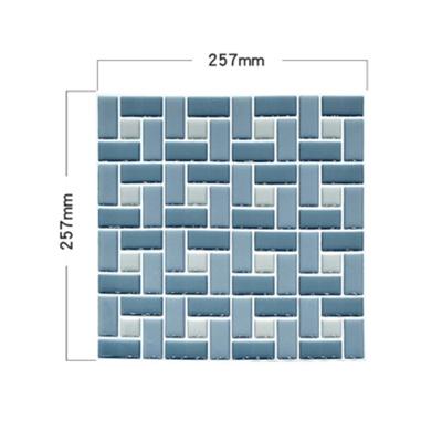 China Modern Simple And Easy Stripping Stickers Waterproof Peel And Stick Wallpaper Tile Bathroom And Kitchen Tile Decal for sale