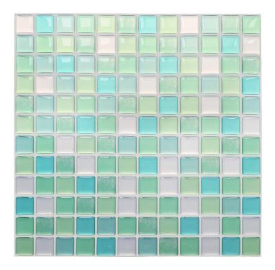 China Bathroom Modern Kitchen Decorative 3d Wall Tile Peel And Stick Backsplash Adhesive Mosaic Tile for sale