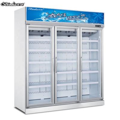 Κίνα Single-Temperature Supermarket Gather Beef Ice Cream Display 3 Glass Door Upright Freezer -18 Degrees Centigrade προς πώληση