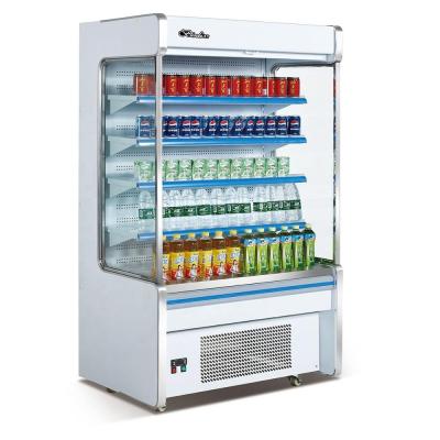 China Single-temperature Supermarket Open Display Drinking Fridge For Fruits And Vegetables for sale