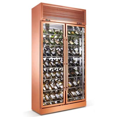 China Upright LED Light OEM Wine Cooler Red Wine Cabinet for sale