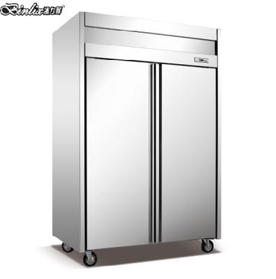 China Commercial Single-Temperature Binliac 2 Door Fridge Freezer Hotel Restaurant Equipment for sale