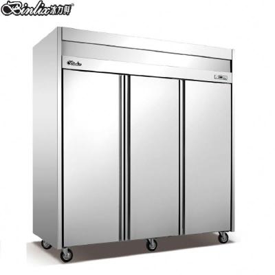 China Double-temperature 3 Door Hotel Restaurant Kitchen Refrigerator Double Temperature Freezer Industrial for sale