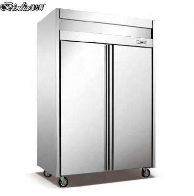 China Double-temperature 2 door fridge freezer hotel restaurant double temperature for sale