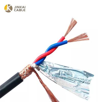 China Connecting and control wires good quality copper core shielded twisted pair shielded black electrical cable for signal communication for sale