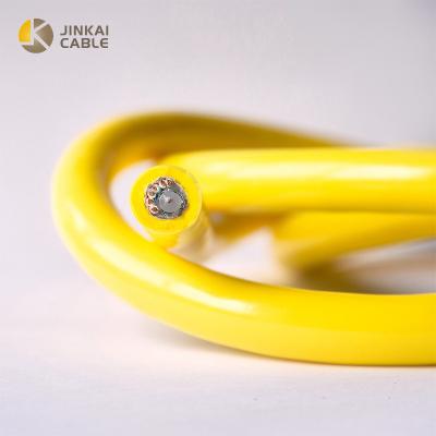 China Construction Factory Customized 4 Tensile Core Zero Buoyancy Rov Floating Cable And Abrasion Resistant Waterproof Buoyancy Cable for sale