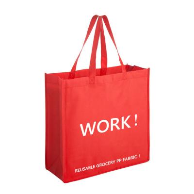 China Eco Friendly Wholesale Custom Printed Eco Bag Eco Recycle Reusable Grocery PP Laminated Non Woven Fabric Tote Shopping Bags for sale