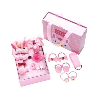 China Recycled Materials Cheap Custom Designs Small Pink Luxury Paper Clip Pins Gift Set Baby Hair Accessories Packaging Box With Logo for sale