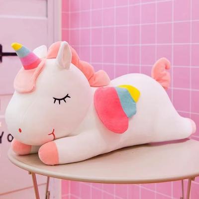 China Cute Fun Kawaii Unicorn Plush Toy Soft Stuffed Giant Unicorn Cute Dolls Animal Horse Toys for Kids Girl Pillow Birthday Gift for sale