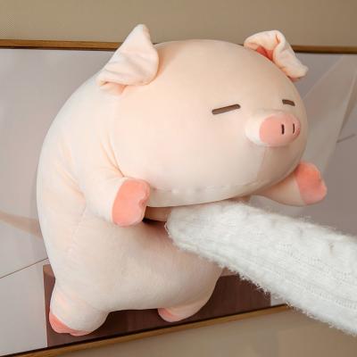 China Cute Fun Cute Pig Stuffed Plush Toy Pig Doll Bed Sleeping Pillow Rag Doll Piggy Birthday Gift for sale