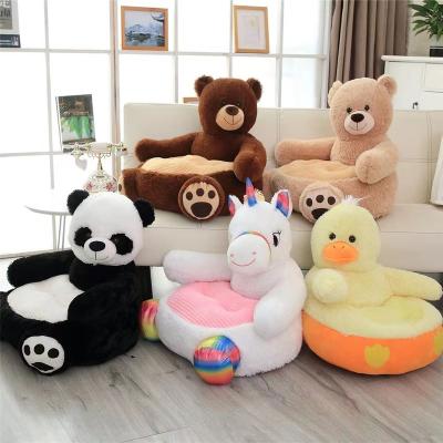 China Cute plush Toy Child Sofa Plush Chair Sofa Soft Pillow Child Seat of Teddy Bear Panda Unicorn Duck of cute fun hot sale for sale