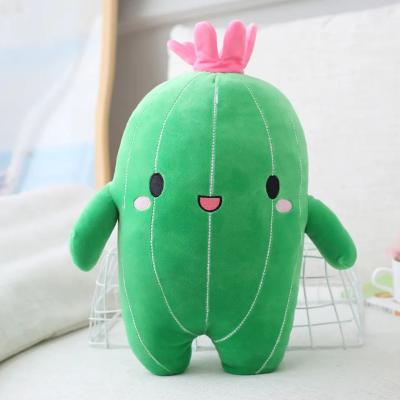 China Kawaii Eco-friendly Material Animal Stuffed Toys Pillow Plush Cartoon Plushie Cactus Plants Wholesale Plush Toy Hugging Pillow for sale