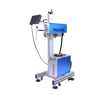 China Laser Marking Portable Air Cooling Weave 1064um Length Fiber Flying Laser Marking Machine for sale