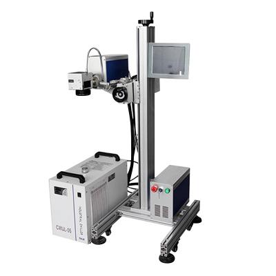 China Laser Marking High Productivity 7000mm/s Galvo CO2 Flying Type Laser Marking Engraving Machine for sale