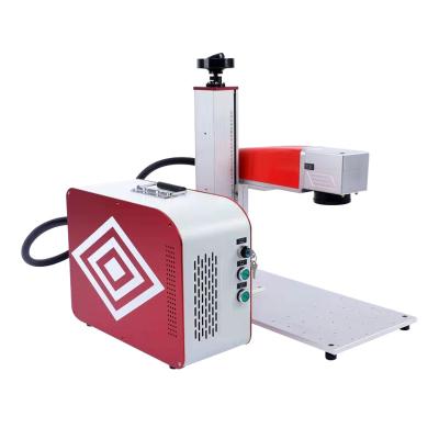 China High Quality Air Cooling 0.001mm Air Cooling Color Fiber Laser Marking Machine for sale