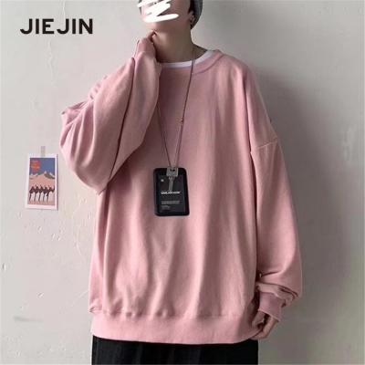 China 2022 New Fashion Anti-Wrinkle Solid Color Long Sleeve Casual Workout Pullover Shirt Tops Men's Crewneck Sweatshirt for sale