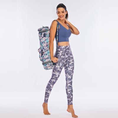 China Clothing Camouflage Anti-UV Pants For Women Fitness Clothing Workout Sport Active Phone Pockets Yoga Gaiters for sale