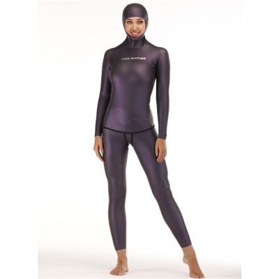 China Customized Neoprene Wetsuit Hoodie Full Body Cover Women One Piece Anti-UV Wetsuit for sale