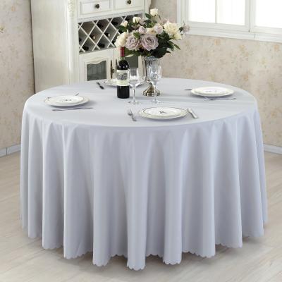 China Cheap Gray Plain Tablecloth Used For Home Outdoor Wedding Banquet Party Hotel Modern for sale