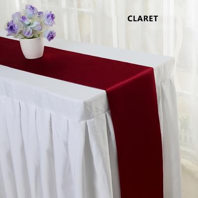 China Wedding Table Christmas Festival Hotel Modern Pure Color Burgundy Modern And Simple Special Runner for sale