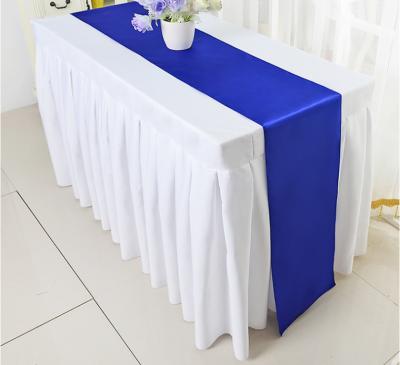 China Modern And Simple Modern Wedding Table Sequin Festival Hotel Royal Blue Color Special Runner for sale