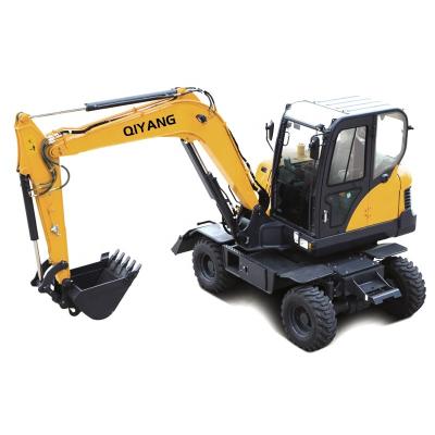 China Building Material Shops Manufacturer Customized QY-60 Wheeled Excavator is sold all over the world for sale