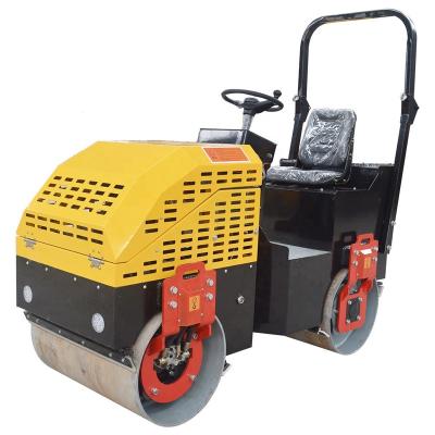 China Road Bridge Engineering Concrete Pavement Ride-on Mini Road Roller Compactor Double Drum Roller Compactor Hydraulic Vibration Machine for sale