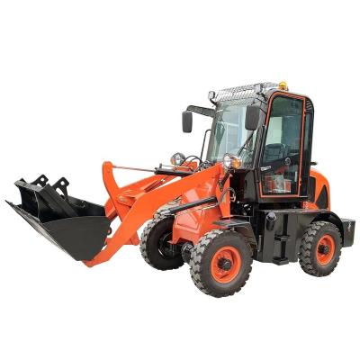 China Contruction Equipment 1 Ton Mini Small Wheel Loader Front End Loader Log Loader for sale