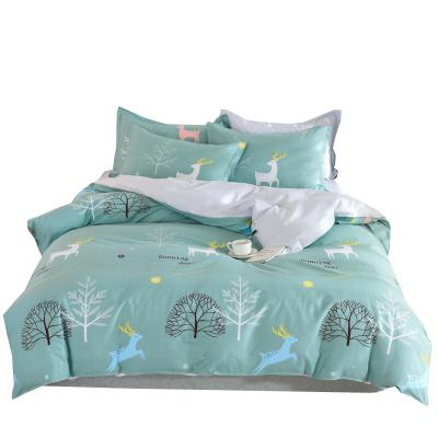 China 4PCS Anti Dust Mite 100% Cotton Fabric Bed Sheet Set For Bed Sheet/Duvetcover/Pillow Case/Fittedsheet for sale