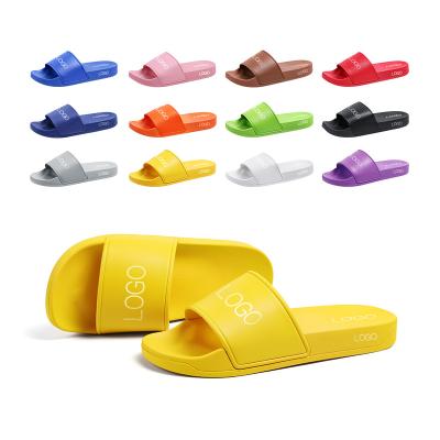 China CUSHIONING Outsole Rubber PVC Air Cushion Slide Men Custom OEM Slides Slippers Mens Slides Size 12 Slippers Rubber Sandals for sale