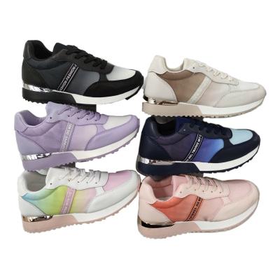 China Cushioning Fashion Color Contrast Outlet Breathable Mesh Shoes Women Shoes Custom Made Sports Shoes for sale