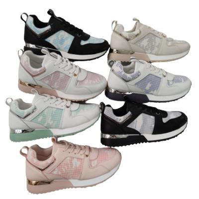 China Cushioning High Quality Color Contrast Running Shoes Anti-Slippery Relieve Women Sneakers Flats Shoes for sale