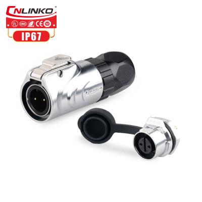 China CNLINKO M12 Power 2 Pin DC Electrical Connector Plug Cable Customize Waterproof Connector for sale