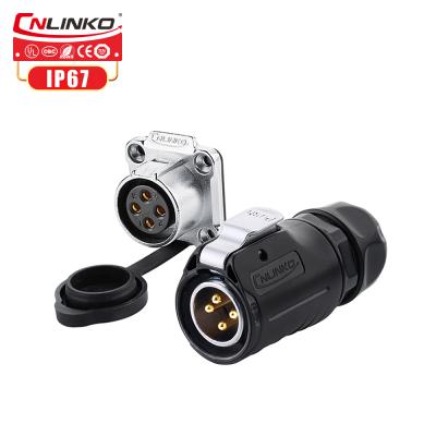 China CNLINKO M20 Power Industrial Multi Pin Socket Plug Waterproof 4 Pin Connector for sale