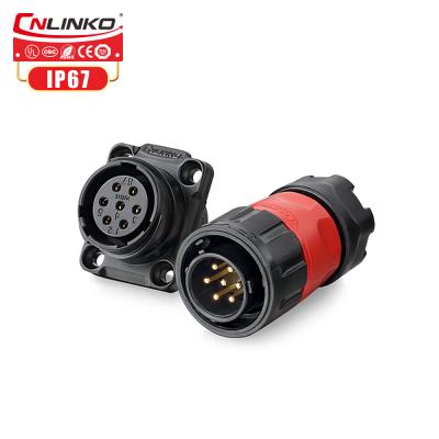 China CNLINKO M20 Power Connector 7 Pin Waterproof Power Plug Socket Quick Connector for sale