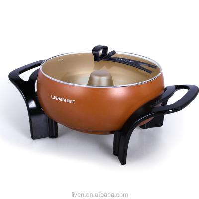 China Liven DHG-233B Nonstick Cooking Outdoor Electric Hot Pot for sale