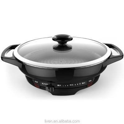 China Liven non-stick coating around the JG-J3500 electric skillet for sale