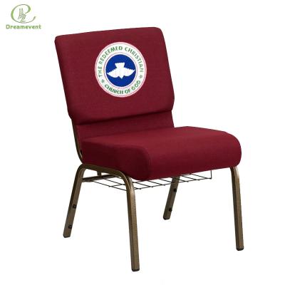 China Factory Wholesale Modern Metal Factory Supply Customized Used Interlock Church Chair For Auditorium for sale