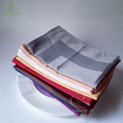 China Exquisite Wholesale Wedding Polyester Cloth Restaurant Reusable Linen Table Napkin for sale